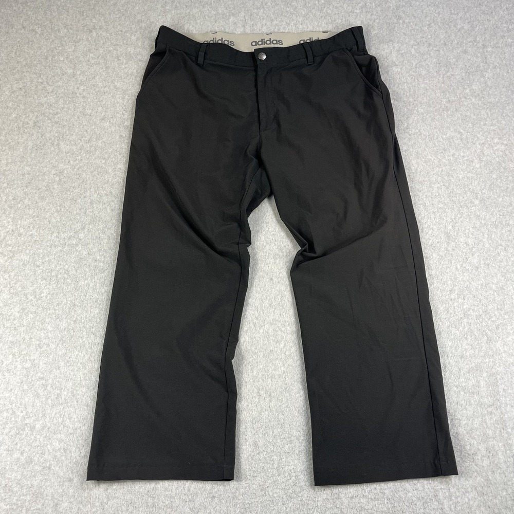 Adidas Golf Pants Mens 36x27 Black Lightweight Performance